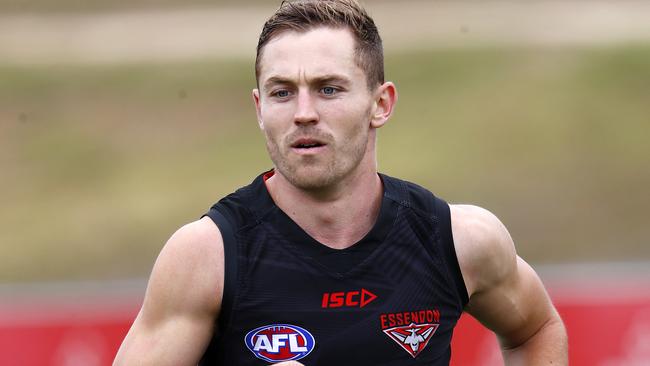 Devon Smith at Essendon training. Picture: Michael Klein