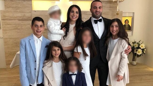 The couple’s children Antony, 13, Angelina, 12, and Sienna, 9, were killed on February 1 last year when they were rundown by an out-of-control car. Picture: Supplied.