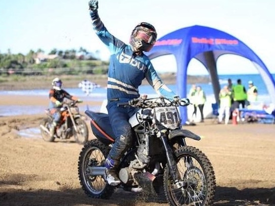 2022 'King of the Beach' Kayden Downing celebrates his triumph. Picture: Supplied
