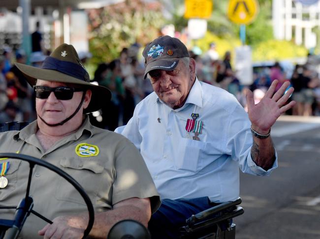 Anzac Day 2025. Strand parade in Townsville. Picture: Evan Morgan