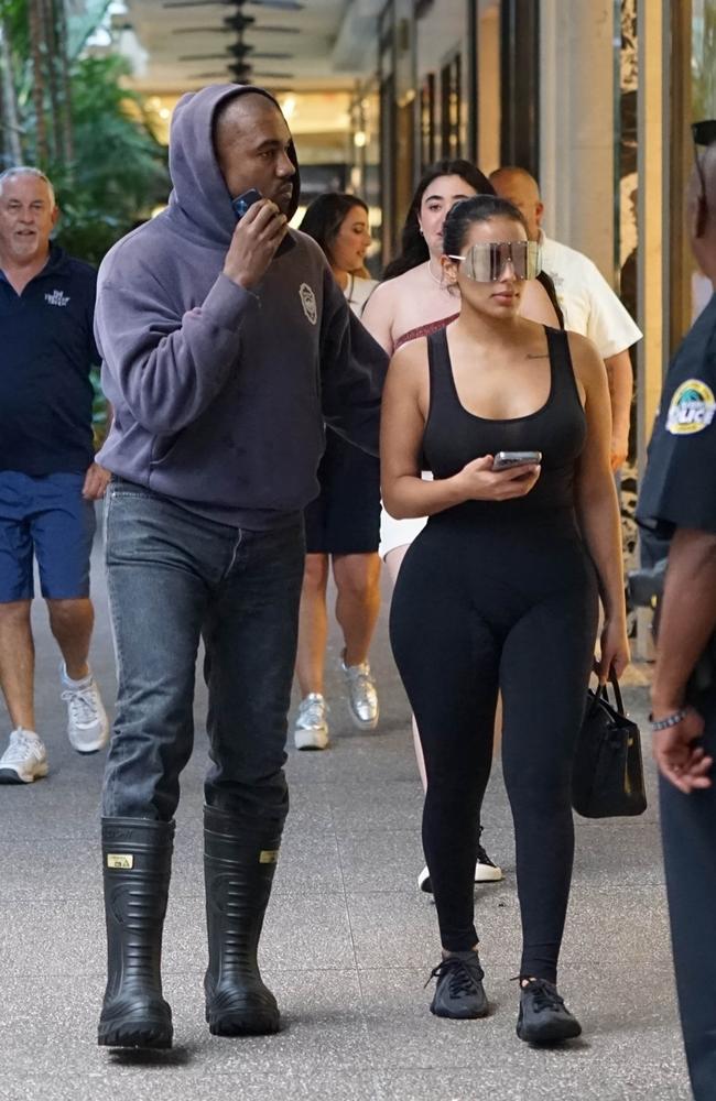 Kanye West and new girlfriend Chaney Jones. Pictured: BACKGRID