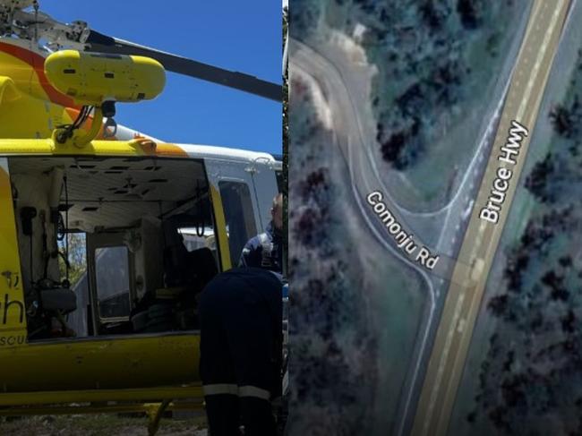 A driver has been critically injured in a serious crash near Bundaberg, Thursday, February 9, 2023.