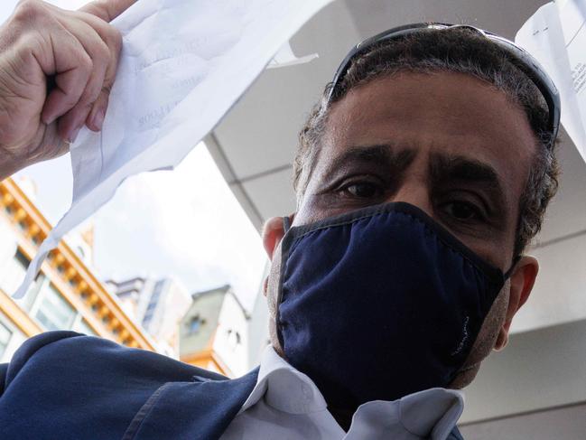 SYDNEY, AUSTRALIA - NewsWire Photos SEPTEMBER, 22, 2023: Bassem Magdy El-Badrawy Fouad, 52, who was found guilty of eight charges following a jury trial. Leaves Downing Centre Court today. Picture: NCA NewsWire / David Swift