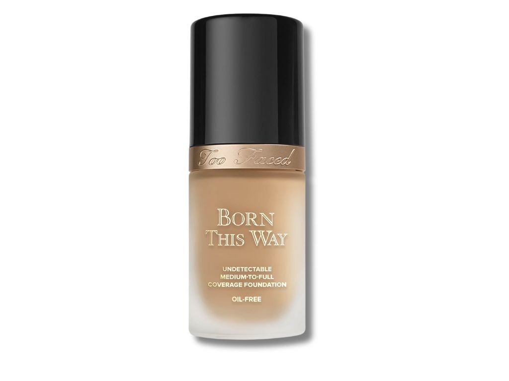 As for her cult beauty item, Kyla can’t go without her Born This Way foundation. Picture: Too Faced