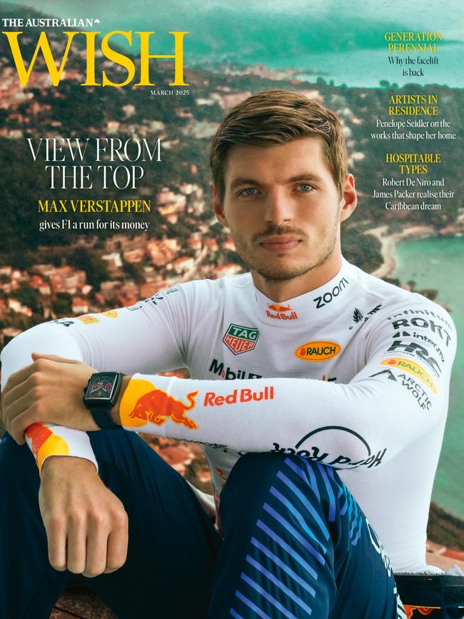 This month’s issue of WISH Magazine is fronted by F1 champion Max Verstappen. Picture: Pierre-Alban Hue De Fontenay