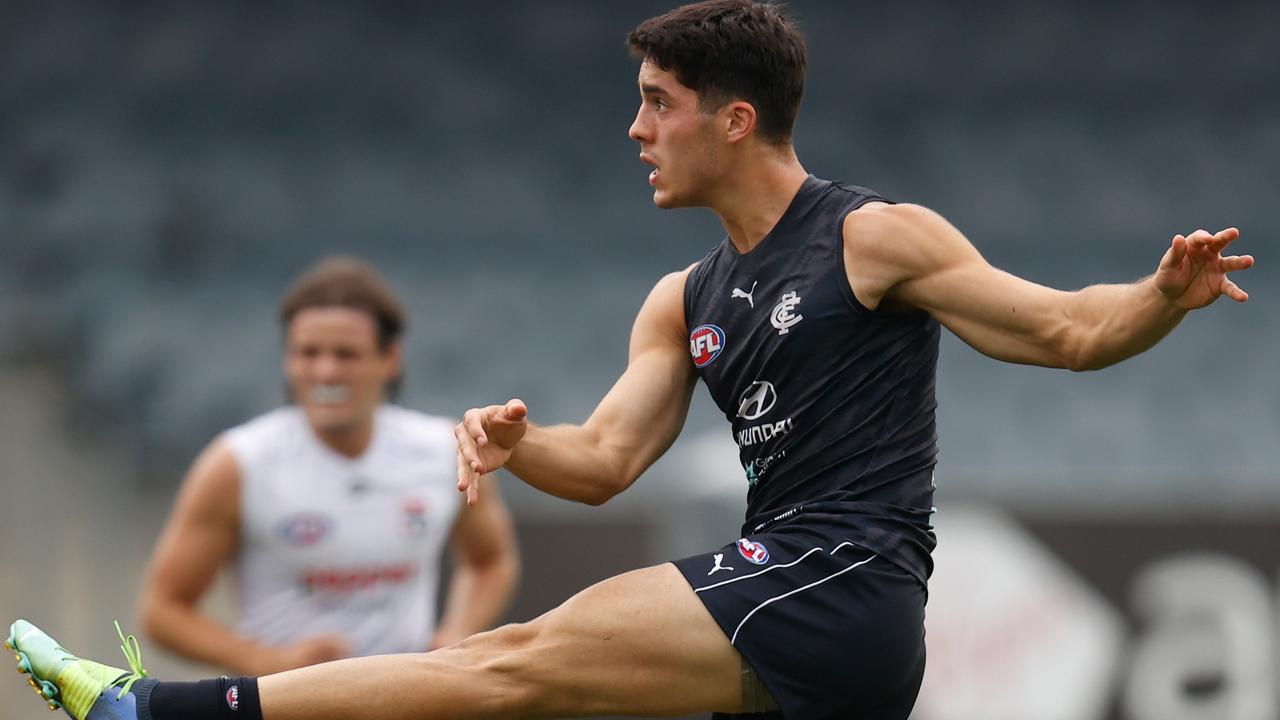 Adam Cerra’s arrival helps Carlton’s midfield depth. Picture: Getty Images