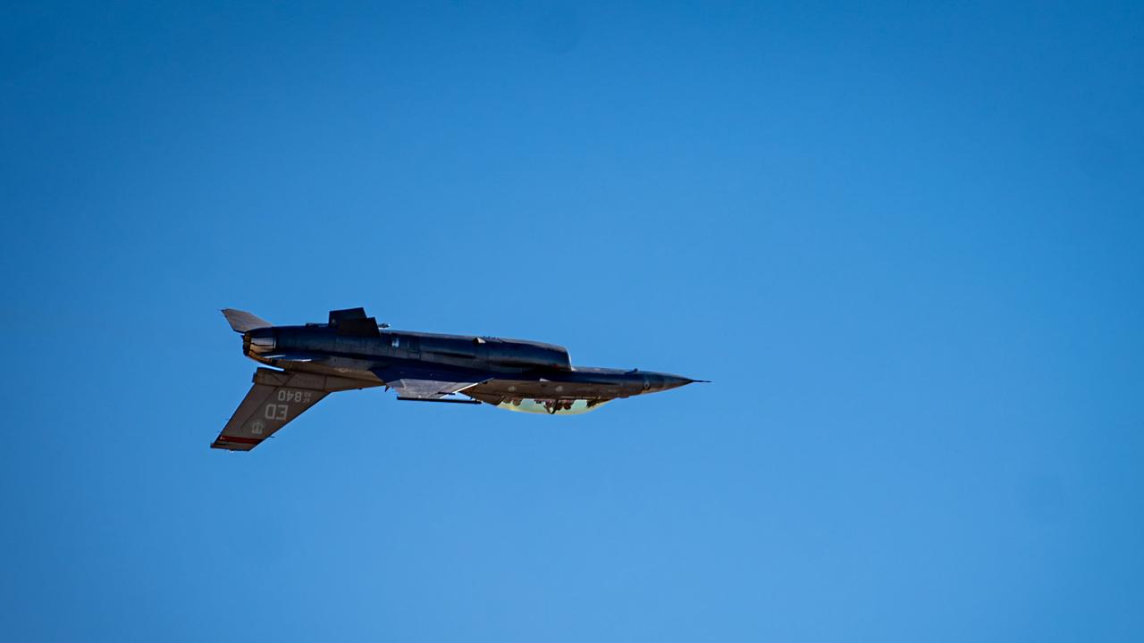 A F-16D Fighting Falcon at Edwards Air Force Base, California. Picture: US Air Force photo by Senior Airman Meghan Hutton