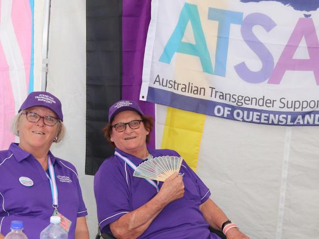 ATSAQ secretary Kristine Johnson (left) and president Gina Mather.