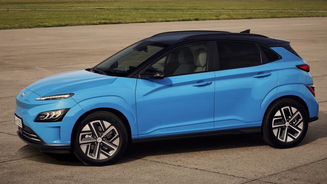 Revised styling give the Kona Electric more street appeal.