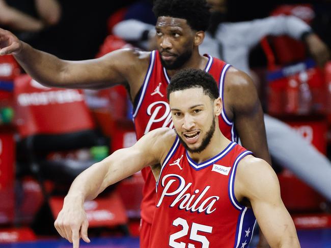 Simmons and Joel Embiid are both out of the NBA showpiece.