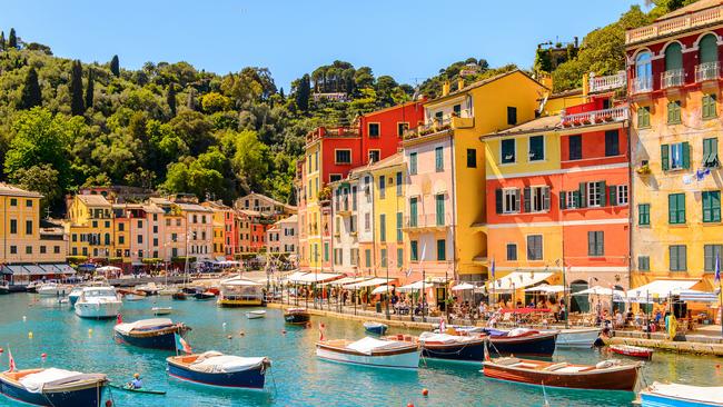 The picturesque harbor of Portofino, an Italian fishing village, is also a favourite of Aussie travellers.