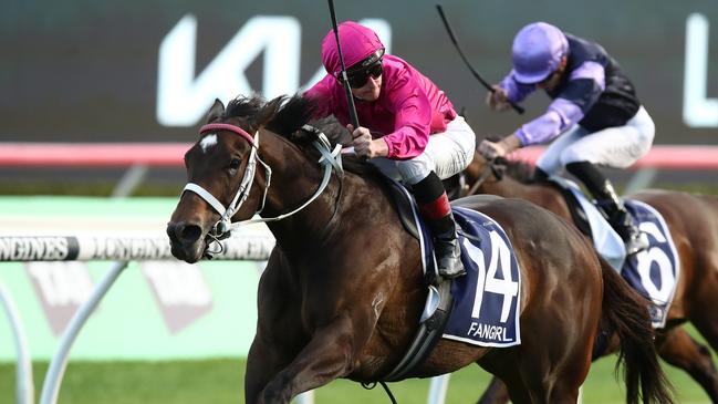 Classy mare Fangirl can resume with a win in the Group 2 Apollo Stakes at Randwick on Saturday but the weather is a concern. Picture: Jason McCawley/Getty Images