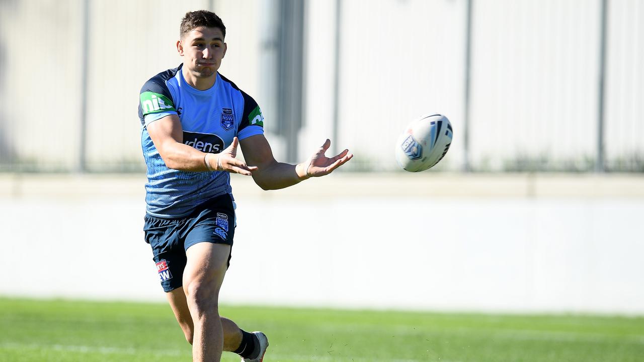 NSW Blues player Victor Radley at Blues training