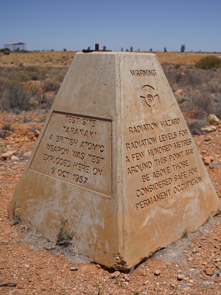 Maralinga nuclear bomb test site. Picture: Max Mackinnon