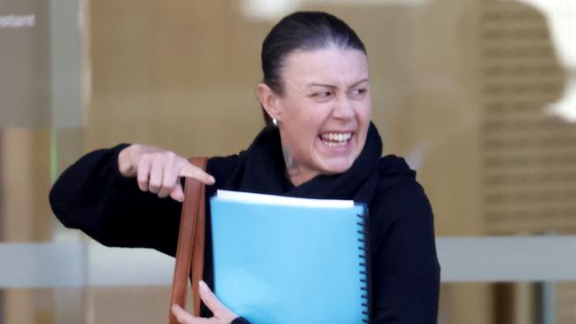 Marguerita McGill, 50, pleaded guilty in the Brisbane District Court on Thursday to a charge of unlawfully supplying dangerous drugs within a correctional centre. Picture: Steve Pohlner