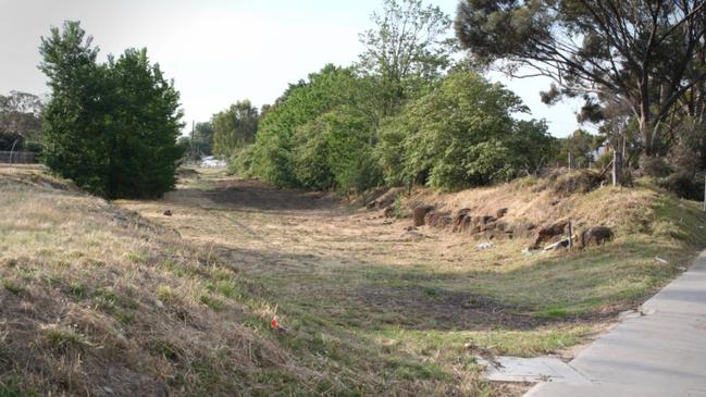 Ghostly remains of the former Fulham Grange Station, Alphington. Picture: Marcus Wong