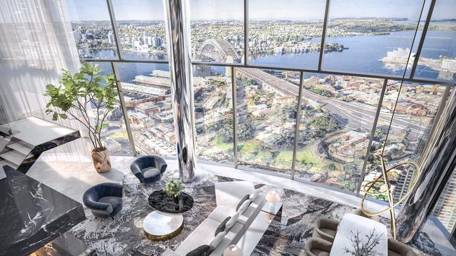 Artist impressions of  Crown Residences at One Barangaroo in Sydney. Supplied on 13/05/2019.