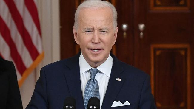 US President Joe Biden has been asked to protect Ukrainians in the US from deportation. Picture: AFP