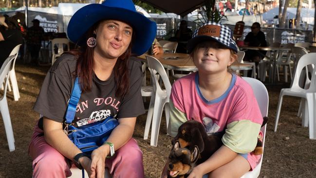 Erin and Dolly Hully at the 2023 Gympie Music Muster. August 24, 2023. Picture: Christine Schindler