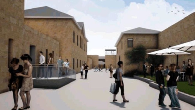 Maitland Gaol. Artist Impressions. Credit: Maitland Council draft plan