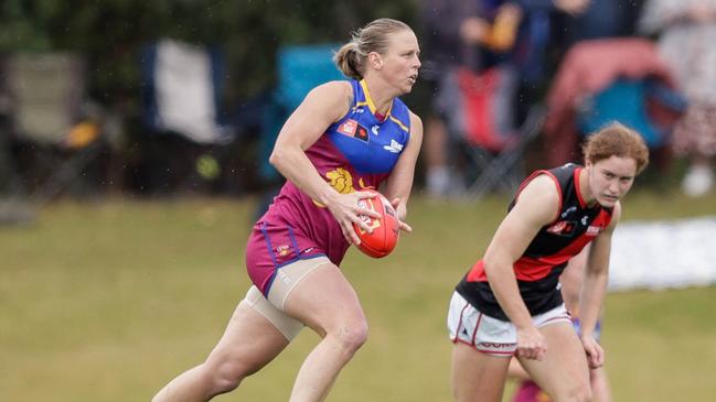 A grand final win would cap Kate Lutkins’ comeback from injury. Picture: Russell Freeman/AFL Photos via Getty Images