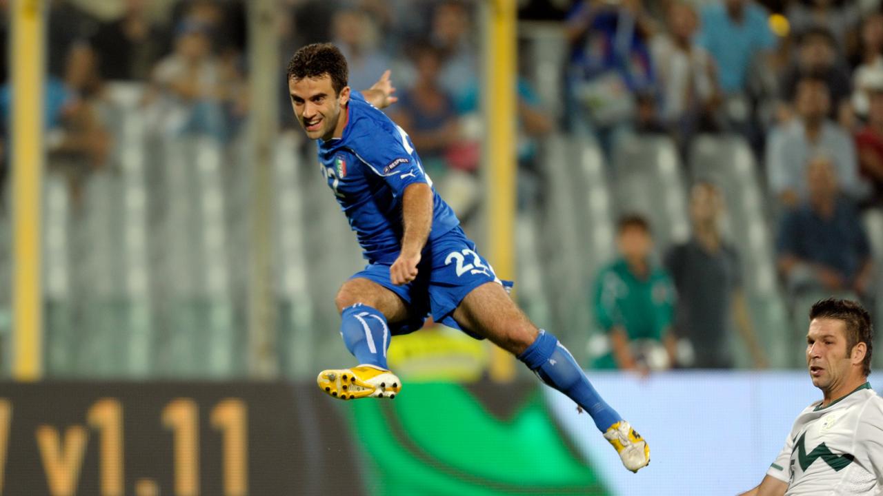 Giuseppe Rossi in action for Italy