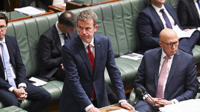 Shadow immigration spokesman Dan Tehan during question time at Parliament House. Picture: Martin Ollman/NewsWire