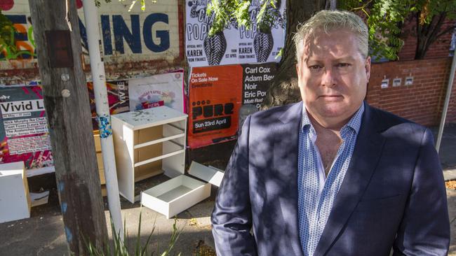 Albert Park Liberal candidate Andrew Bond has taken aim at the party’s campaign. Picture: Valeriu Campan