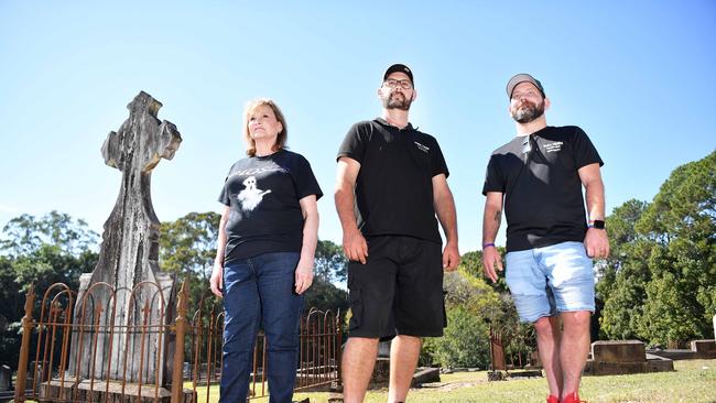 Para Vision team members Suzette Nielsen-Aquin, Daniel Shigroff and Justin Harmon. Picture: Patrick Woods.