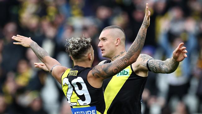 Shai Bolton has a close bond with Richmond superstar Dustin Martin. Picture: Michael Klein