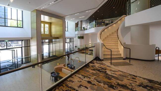 Inside the new building at 60 King William St. Picture: Roy VanDerVegt