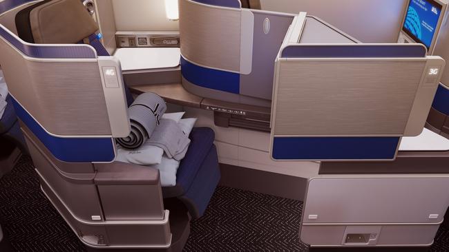 United Airlines Polaris business class.