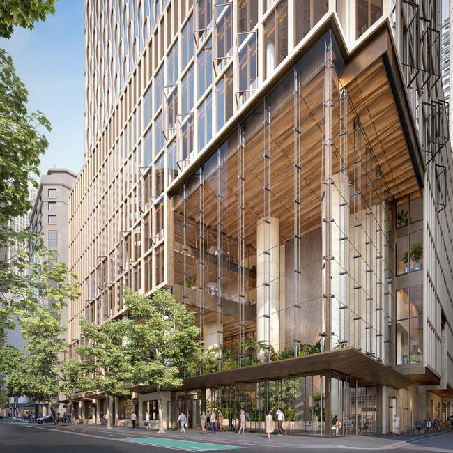 An artists impression of Mirvac's 55 Pitt St development.