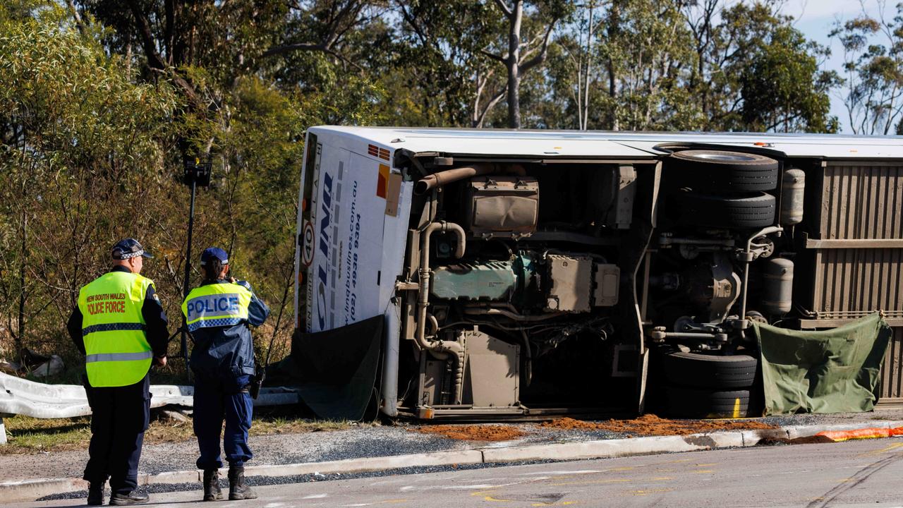 The crash occurred during foggy conditions. Picture: NCA NewsWire/David Swift