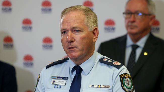 NSW Police Commissioner Mick Fuller believes Melissa Caddick is alive and would have needed help to leave the country. Picture: Damian Shaw