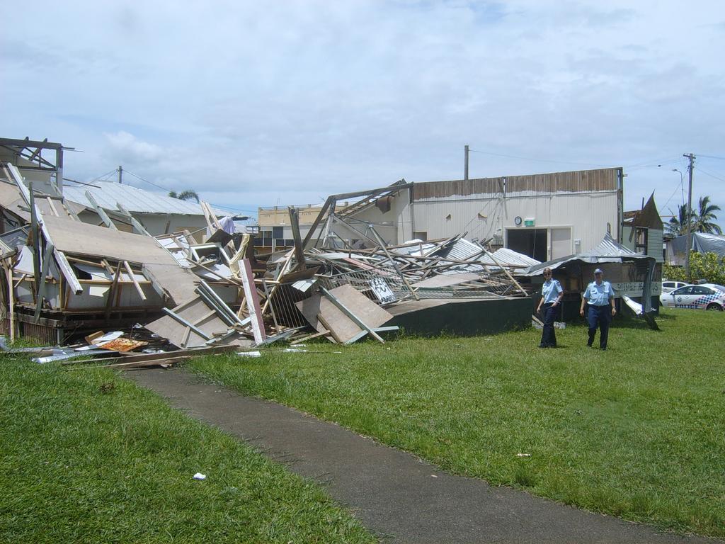 The Tully and District Senior Citizens Club was destroyed by Cyclone Yasi.