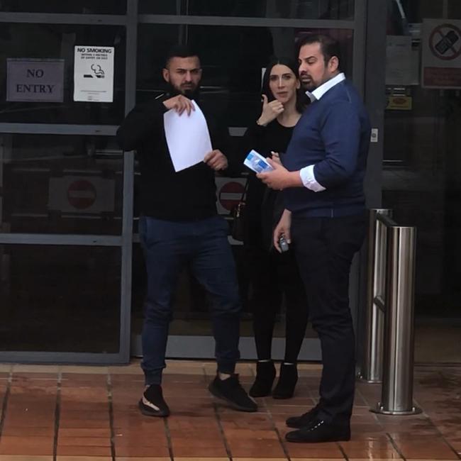 Alameddine (left) had been placed on a Community Correction Order for driving and storing the fraudulently sourced cars.