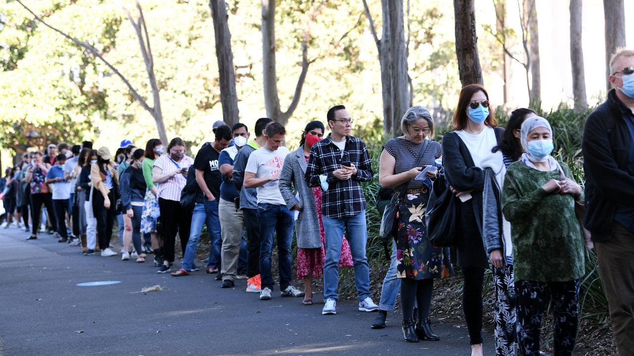 A vaccination centre at Sydney Olympic Park. Picture: Jeremy Piper/NCA NewsWire