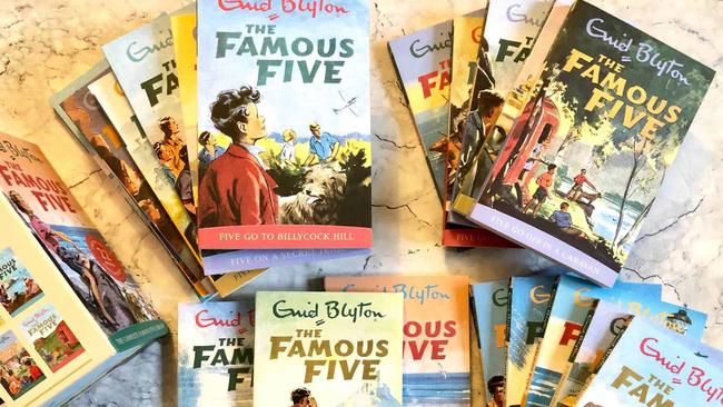 A collection of 'Famous Five' books by children's author Enid Blyton.