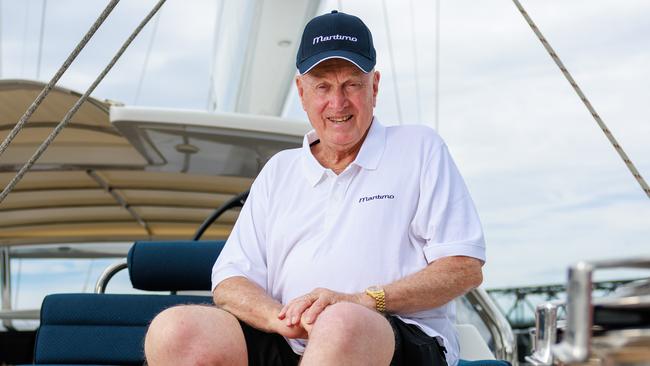 The 80-year-old owner of the luxurious yacht Bill Barry-Cotter. Picture: Justin Lloyd.