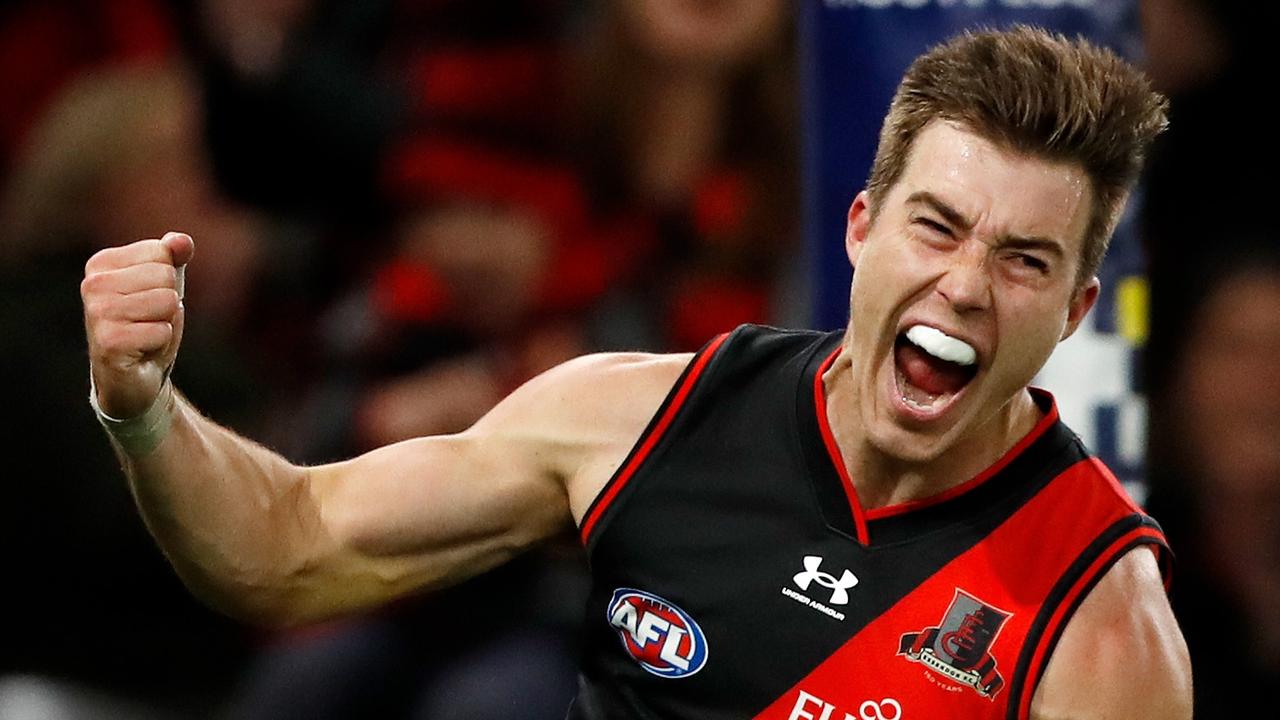 Zach Merrett says his demotion from the Essendon leadership group led him to earning his teammates’ trust. Picture: Dylan Burns/Getty Images