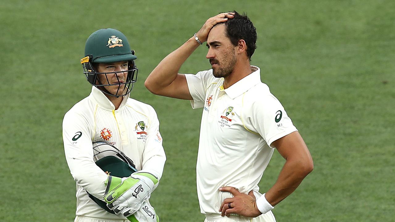 Mitchell Starc’s body language has been criticised by former Australian left-arm quick Mitch Johnson.