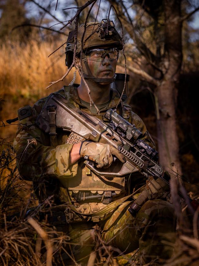 An Australian army soldier from the 3rd Battalion, Royal Australian Regiment, provides security during a wire breach demolition conducted prior to a section attack during the 2022 Duke of Gloucester Cup in Singleton. *** Local Caption *** Australian Army infantry soldiers from across Australia tested their core skills for the prestigious Duke of Gloucester Cup at the School of Infantry, near Singleton in NSW, July 31 - August 5 2022. The Duke of Gloucester Cup is the Armyâ€™s premier military skills competition, pitting the best Royal Australian Corps of Infantry rifle sections from each unit against one another through a series of challenging activities that test their core infantry skills, including marksmanship, tactics, teamwork and fitness. Along with the Duke of Gloucester Cup, five other trophies are awarded: Sir Arthur MacDonald Trophy for best foundation war-fighting skills; Gurkha Trophy for best live-fire shooting; Royal Ulster Rifles Trophy for best falling plate shooting; OSCMAR Trophy for best battle endurance; and the DSM Roche CSC Memorial Cup for best individual soldier. The Duke of Gloucester Cup was created by Prince Henry, Duke of Gloucester, in 1946, while serving as the Governor-General of Australia.