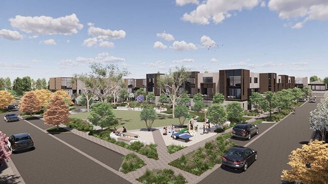 The townhouse plan for 583 Ferntree Gully Rd. Picture: Monash Council