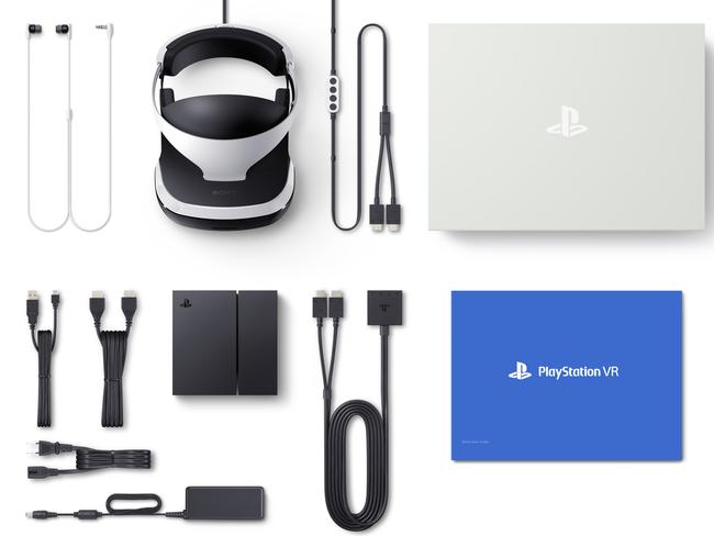 Sony PlayStation VR headset and accessories, something you can’t find on Xbox One X.