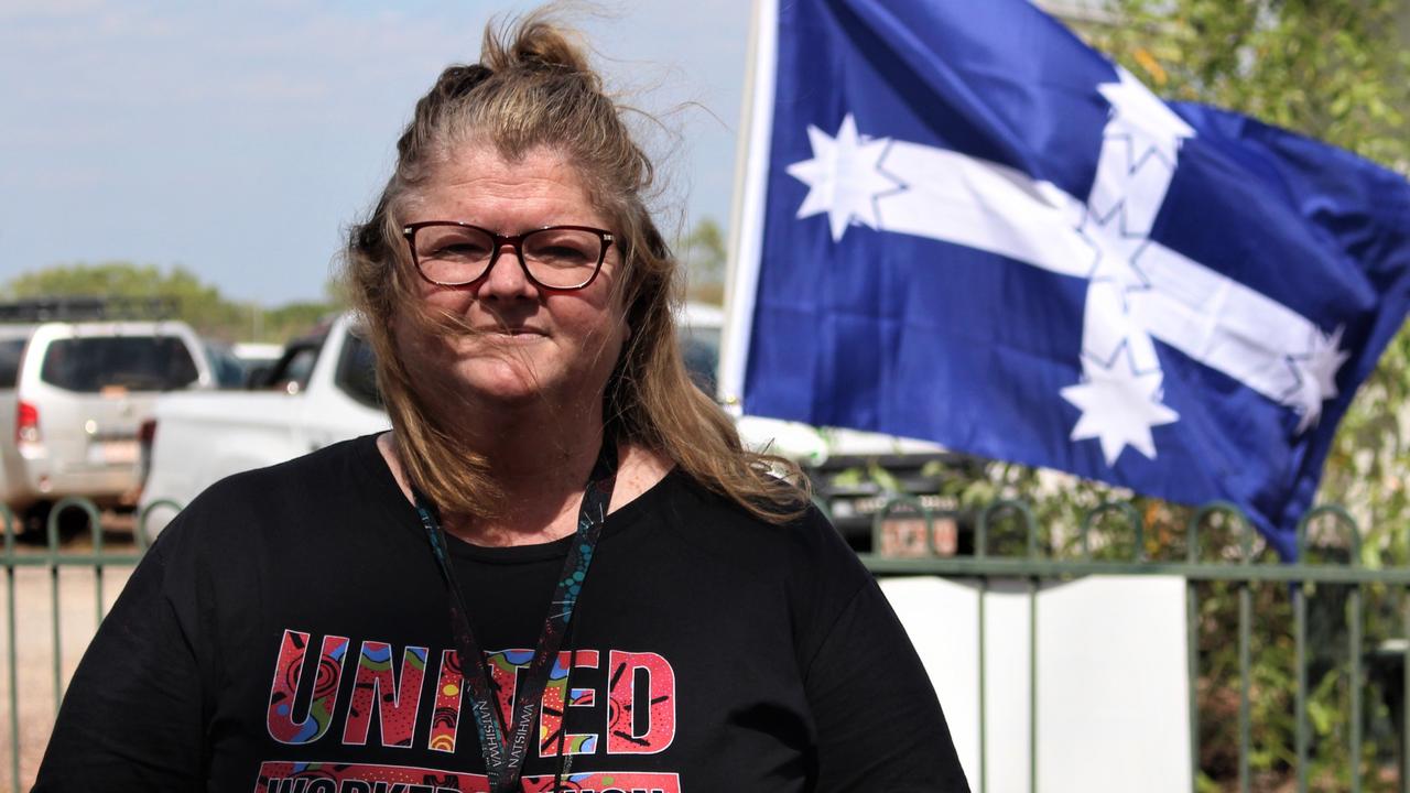 United Workers Union NT branch secretary Erina Early. Picture: Jason Walls