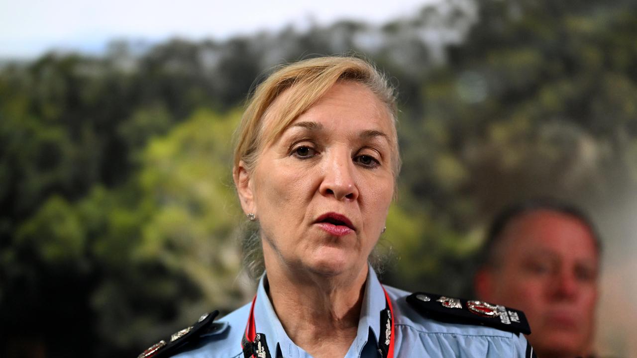 Former Police Commissioner Katarina Carroll announced the vaccine mandate in 2022. Picture: Dan Peled