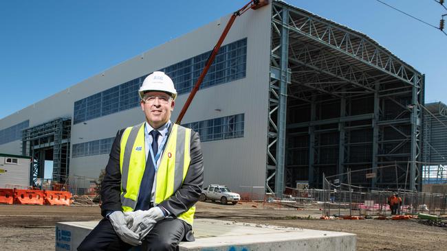 ASC Shipbuilding managing director Craig Lockhart at Adelaide’s Osborne shipyard, being expanded for the frigates construction. Picture: Brad Fleet