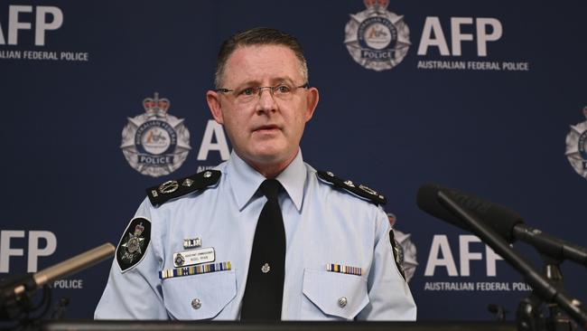 AFP Assistant Commissioner Crime Nigel Ryan leading the charge to smash Italian mafia tentacles in Australia. Picture: NCA NewsWire / Martin Ollman