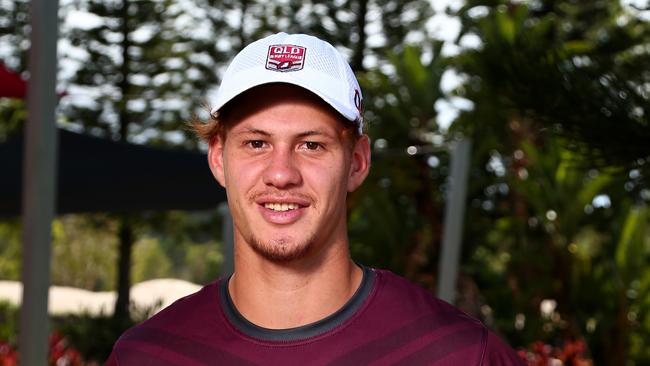 Queensland Emerging Origin camp on the Royal Pines Resort, Gold Coast. Pictured is Kalyn Ponga from the Newcastle Knights Picture AAPimage/David Clark